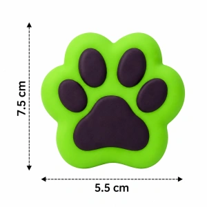 Jucarie antistres squishy, in forma de labuta de pisica, revenire lenta, pentru relaxare, 7.5 x 5.5 cm, verde/negru - Img 2