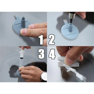 Kit de reparatii pentru parbriz auto, 14 piese, pentru indepartarea aschiilor si zgarieturilor minore, protectie impotriva fisurilor ulterioare - Img 3