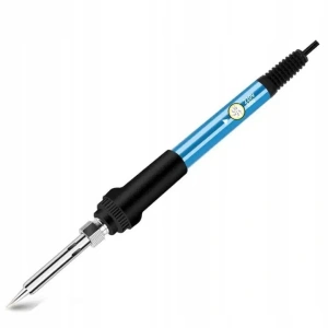 Kit pentru lipit, 15 piese, pistol de lipit 60W temperatura ajustabila 200-450°C, ceramic, 5 capete, pompa dezlipire, suport, husa depozitare, portocaliunegru - pentru bricolaj si uz profesional - Img 3