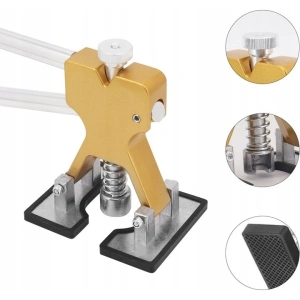 Kit profesional pentru reparatii caroserie auto cu ventuze, 18 adaptoare, pentru eliminarea deformarilor caroseriei, 18.5x12x8 cm - Img 9