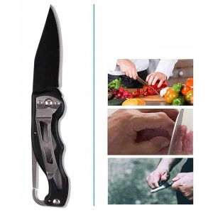 Kit supravietuire multifunctional camping si urgente, trusa compacta cu busola, lanterna, amnar, cutit pliabil si accesorii outdoor - Img 12