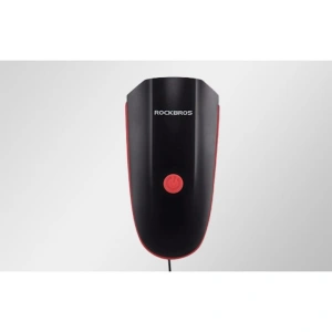 Lanterna bicicleta cu acumulator si sonerie, impermeabila IPX5, 250 lm, 1200 mAh, rosu - Img 4