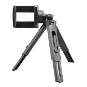 Mini trepied extensibil cu suport de telefon, filet universal 1/4, cap rotativ 360 grade - Img 1