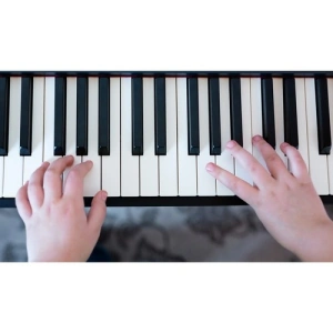 Orga electronica pentru copii, 61 clape, microfon inclus, alimentare 6V, functie de inregistrare, 54 x 17 cm - instrument muzical educational pentru incepatori - Img 5