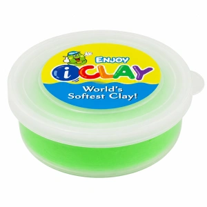 Pachet multicolor pentru modelaj creativ, alb luminos, verde neon si roz neon, 3 recipiente x 18 g - Img 4