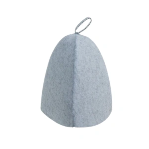 Palarie protectie pentru sauna si spa, din fetru gri, marime universala, confort termic pentru cap si par