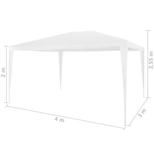 Pavilion curte,gradina,evenimente 3x4 m cu accesorii de montare incluse - Alb - Img 2