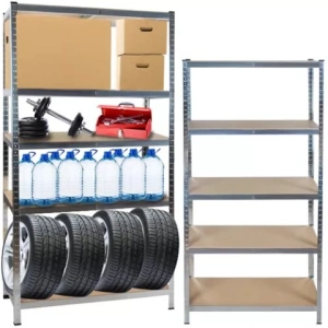 Raft metalic pentru depozitare, 5 polite, capacitate 175 kg/polita, total 875 kg, 220x100x45 cm - Img 10