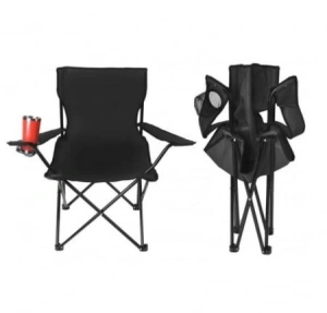 Scaun pliabil pentru camping,pescuit,din metal,sarcina maxima 120 kg - Albastru - Img 4