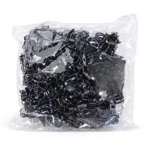 Set 100 cleme par mici negre tip fluture, 1.5 cm, prindere puternica, arc metalic rezistent, pentru fixare precisa suvite - Img 3