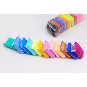 Set 12 pungi de plastilina cu accesorii de modelare - Multicolor - Img 6