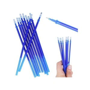 Set 4 rezerve pentru pix, plastic, 13 cm, albastru - Img 3