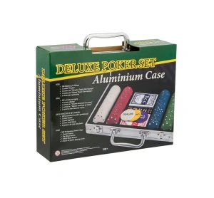 Set de poker cu 200 jetoane,trusa depozitare din aluminiu - Multicolor - Img 2