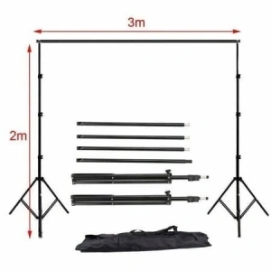 Set studio iluminare cu 2 softbox, 2 becuri LED RGB 50W, black screen, clame pentru panza, geanta transport - Img 5