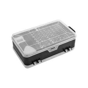 Set surubelnite multifunctionale de precizie, 110 piese, magnetice, - Negru/Gri - Img 3