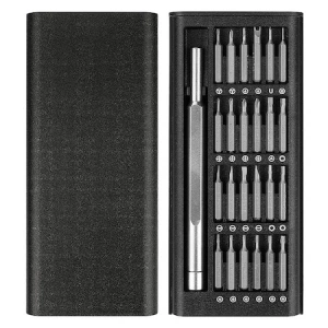 Set surubelnite multifunctionale de precizie, 24 biti + surubelnita, model 2 - Negru - Img 4