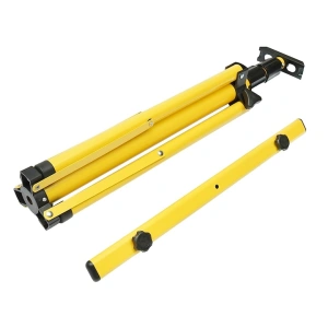 Stativ trepied metalic pentru proiector dublu, suport reglabil 62-155 cm, structura stabila pentru iluminat, lucrari tehnice si utilizare profesionala - Img 2