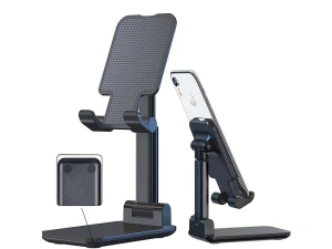 Suport pliabil universal pentru telefoane si tablete de pana la 10 inch - Negru - Img 2