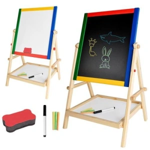 Tabla magnetica cu 2 fete de scris,pentru copii,inaltime maxima 65 cm,accesorii incluse