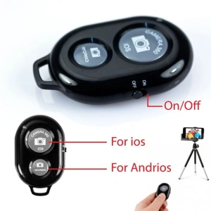 Telecomanda Bluetooth pentru actionarea telefonului la distanta,compatibila IOS si Android - Negru - Img 2