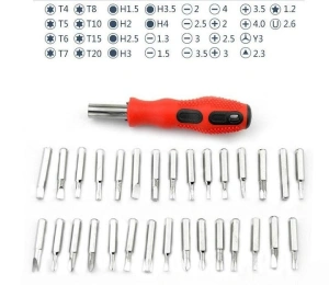 Trusa surubelnite de precizie 31 in 1, set biti interschimbabili, pentru reparatii electronice, maner magnetic, otel durabil - Img 4