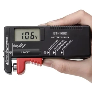 Verificator digital pentru baterii si acumulatori, LCD, negru, 11 x 6 x 2.5 cm, compatibil AA, AAA, 9V si Li-Ion - Img 8