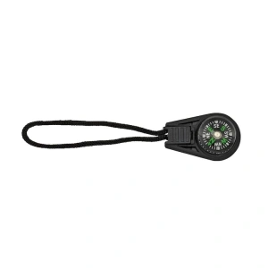 Breloc cu busola si snur, accesoriu drumetii camping orientare, compact si usor, negru, 13 cm - Img 7