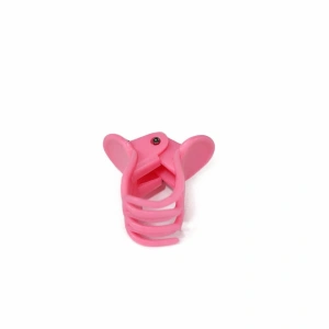 Clema par mini roz 1 cm, model clasic, accesoriu prindere pentru fete si femei - Img 2