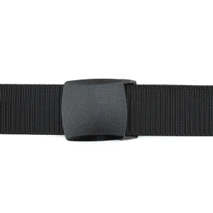 Curea barbati din nylon ajustabila, design fara gauri, catarama din plastic rezistent, 120 cm, neagra - confort, rezistenta si stil modern - Img 5