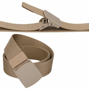 Curea barbati din nylon ajustabila, design fara gauri, catarama din plastic rezistent, 120 cm, bej deschis - stil simplu, confortabil si versatil - Img 7