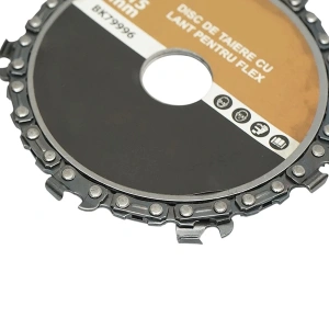 Disc flex 115 mm cu lant si 8 dinti pentru lemn, disc taiere pentru polizor unghiular, compact si eficient - Img 2
