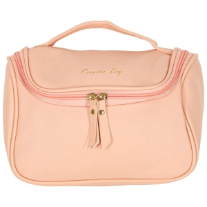 Geanta cosmetica, pentru calatorii, PVC, 23 x 13 x 17 cm, roz - Img 7