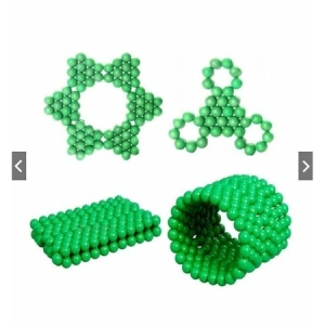 Joc de indemanare, 216 bile magnetice, Fluorescente, 5 mm - Img 2
