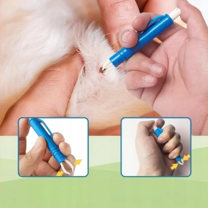 Kit pentru indepartarea capuselor, 7 piese, carlige, pensete, lupa, pieptene, carcasa depozitare - Img 12