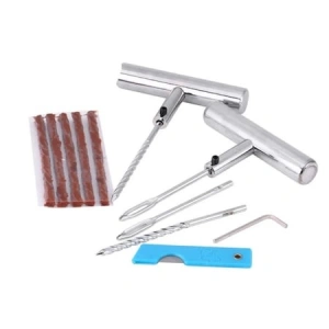 Kit profesional de vulcanizare pentru reparare anvelope la rece, cu snur si adeziv - Img 2