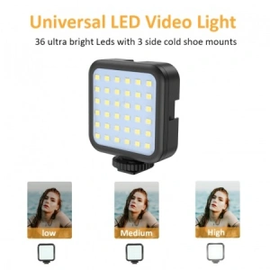 Kit profesional pentru vlogging,trepied,suport telefon,microfon,mini panou LED + telecomanda Bluetooth - Img 6