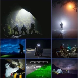 Lanterna frontala cu acumulator intern, 3 benzi LED COB, senzor de miscare, 5 moduri de iluminare, 800 lm, 1200 mAh, reincarcabila USB Type-C, IPX4 - Img 9