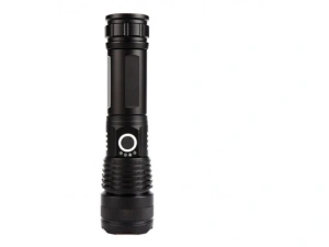 Lanterna tactica LED, 5 moduri de iluminare, pentru vanatoare, camping, rezistenta la apa, negru - Img 5