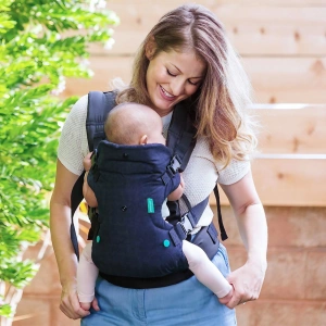 Marsupiu multifunctional, ergonomic, 4 in 1, greutate suportata 3.5-15 kg, ajustabil, bumbac/poliester, negru - Img 3