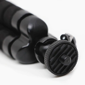 Mini trepied flexibil pentru telefoane,gopro, fara suport,filet universal 1/4 - Negru - Img 5