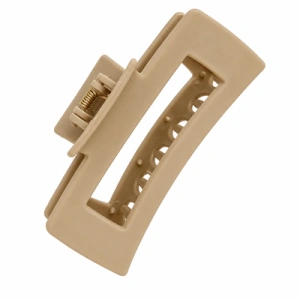 Pachet 3 clame par, culori diferite 10.3 x 5 cm, clesti din plastic rigid cu dinti curbati, deschidere larga si arc metalic, pentru coc si par voluminos - Img 11