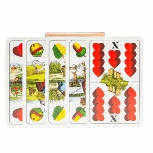 Pachet de 33 carti de joc unguresti - Rosu - Img 2
