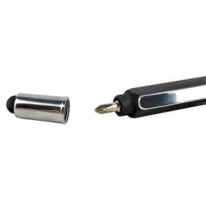 Pix multifunctional 6 in 1, rigla, 2 surubelnite, touchscreen, nivela cu bula, metal, 14.8 cm, negru-argintiu - Img 4