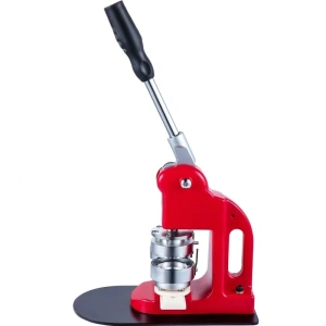 Presa manuala pentru confectionat insigne 75 mm, aparat profesional cu matrita inclusa, kit complet 100 componente, pentru ecusoane personalizate, branding si evenimente - Img 4