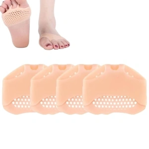 Protectii din silicon pentru picioare, previn durerile si bataturile, lavabile, reutilizabile, anti-alunecare, elastice, potrivite pentru orice incaltaminte, marime universala, crem