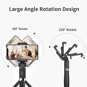 Selfie Stick / Trepied / suport de telefon - 3 in 1 lungime maxima 70 cm - Img 3