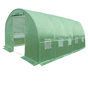 Sera tip tunel 8x3x2 m, cadru metalic, 10 ferestre - Img 5