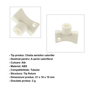 Set 10 cheite pentru aerisirea caloriferelor, ABS dur, rezistente la uzura si oxidare, compatibile cu toate tipurile de radiatoare - Img 7