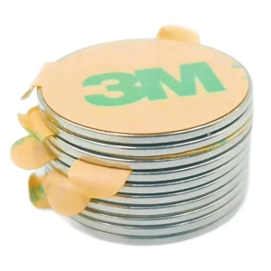 Set 10 magneti neodim, autoadezivi, rotunzi, universali, diverse activitati, 20x1 mm