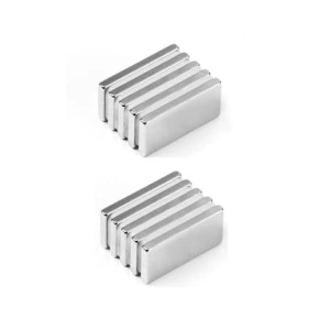 Set 10 magneti neodim, universali, diverse activitati, 20x10x1.5 mm - Img 1